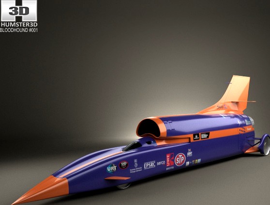 3D model of Bloodhound SSC 2015