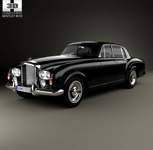 3D model of Bentley S3 Continental Flying Spur Saloon 1964