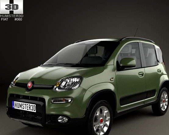 3D model of Fiat Panda 4&#215;4 2012