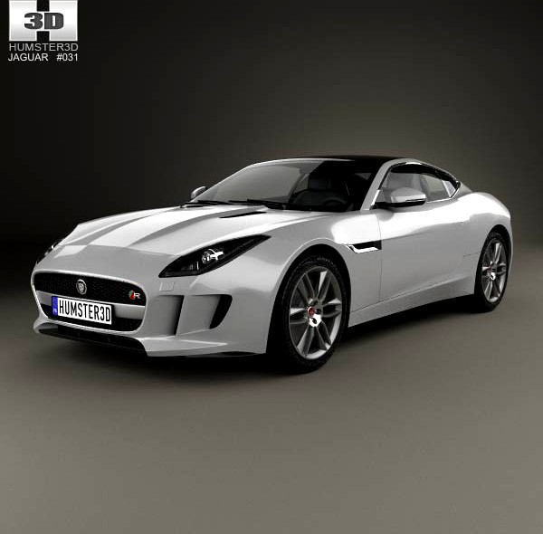 3D model of Jaguar F-Type R coupe 2014