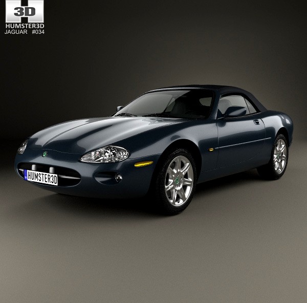 3D model of Jaguar XK8 convertible 1996