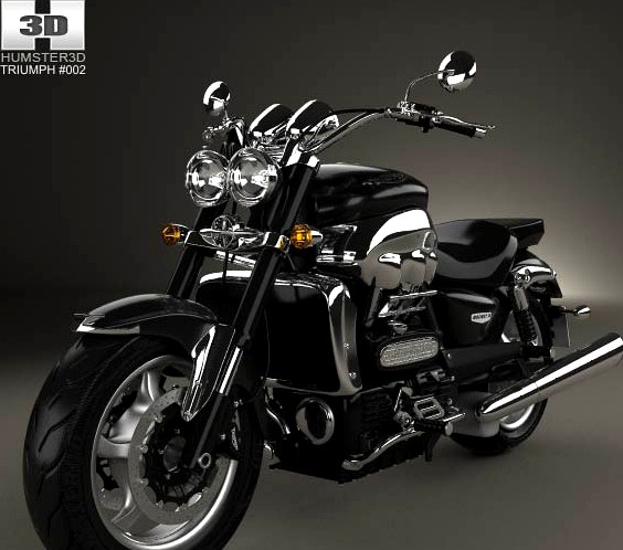 3D model of Triumph Rocket III Roadster 2013