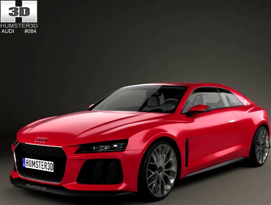 3D model of Audi Sport Quattro Laserlight 2014