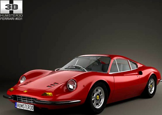 3D model of Ferrari Dino 246 GT 1969