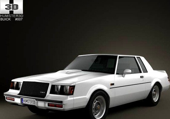 3D model of Buick Regal Grand National 1987