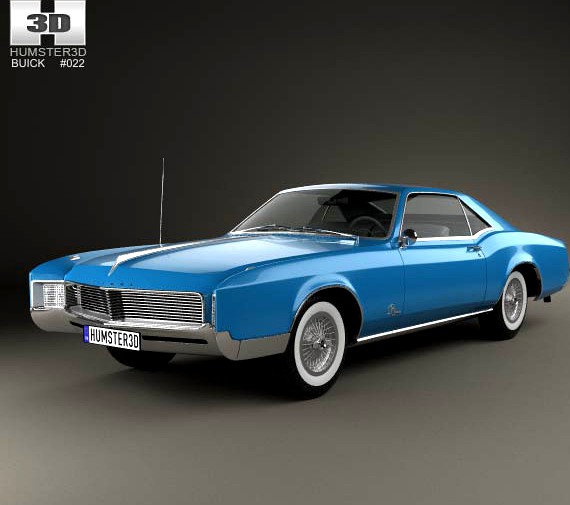 3D model of Buick Riviera 1966