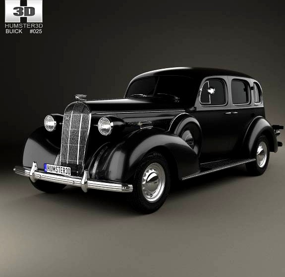 3D model of Buick Roadmaster 1936