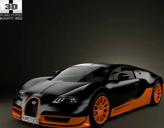 3D model of Bugatti Veyron Grand-Sport World-Record-Edition 2011