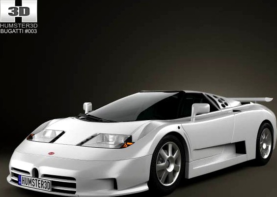 3D model of Bugatti EB110 1991