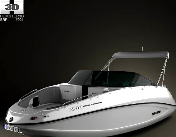 3D model of BRP Sea-Doo Challenger 230 2012