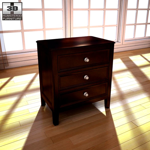 3D model of Ashley Carlyle Nightstand