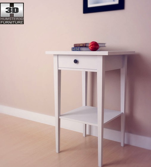 3D model of IKEA HEMNES Bedside Table 3