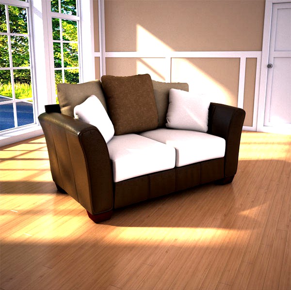3D model of Ashley Logan Stone Loveseat
