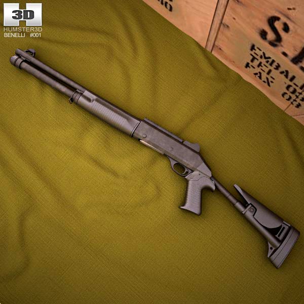 3D model of Benelli M4