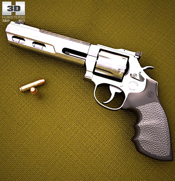 3D model of Smith &amp; Wesson Model 686