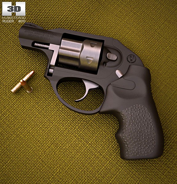 3D model of Ruger LCR