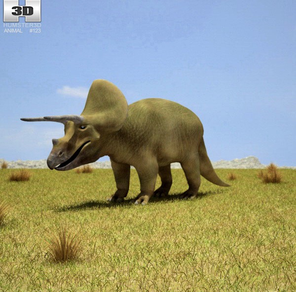3D model of Triceratops