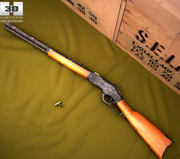 3D model of Winchester Model 1873