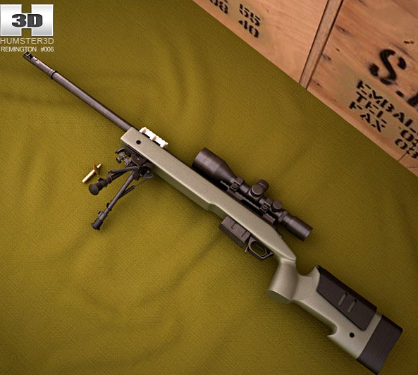 3D model of Remington M40A5
