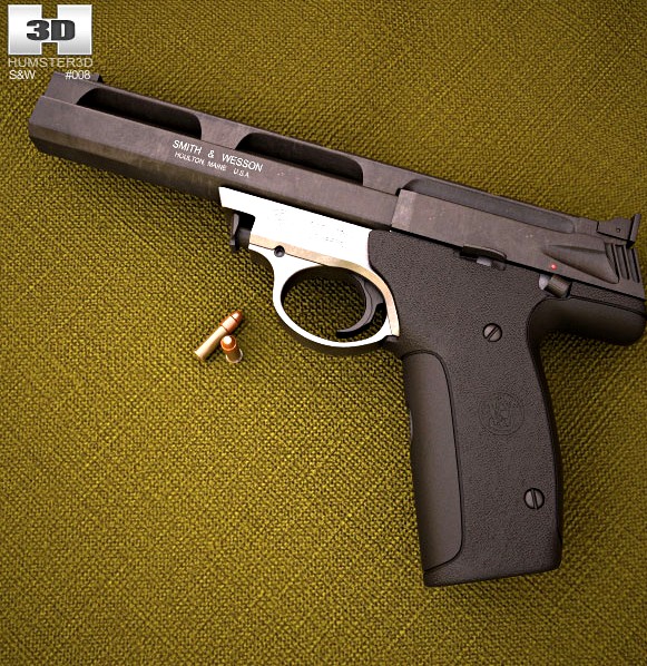 3D model of Smith &amp; Wesson Model 22A