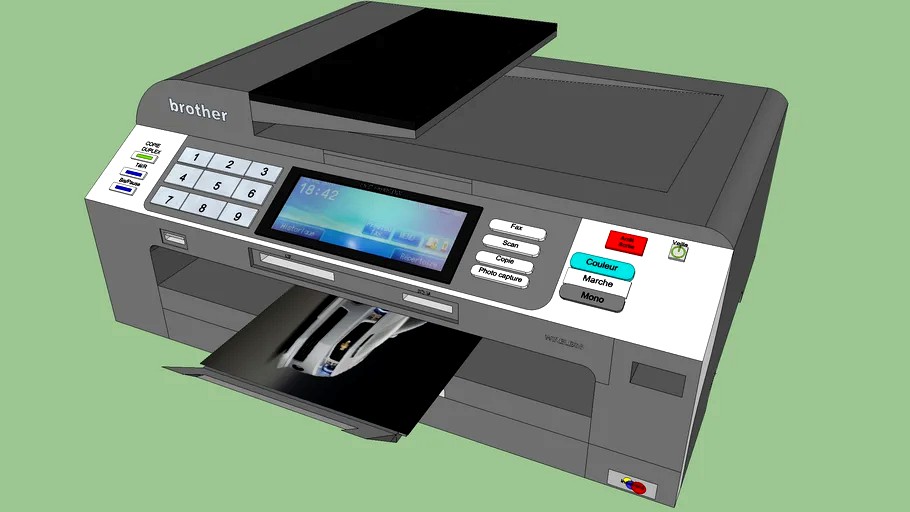 printer with touch screen (brother MFC-6890 CDW)