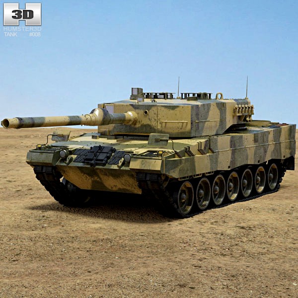 3D model of Leopard 2A4