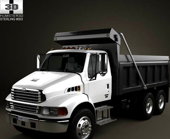 3D model of Sterling Acterra Dump Truck 2002