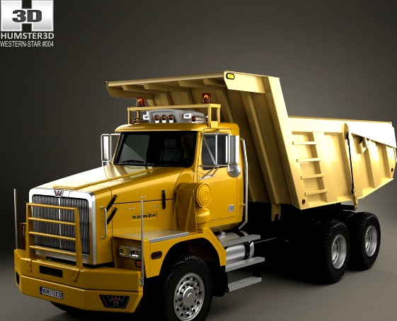 3D model of Western Star 6900 Dumper Truck 2008
