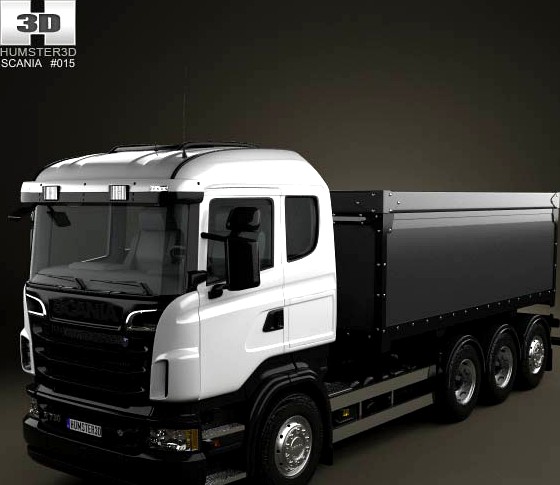 3D model of Scania R 730 Tipper Truck 2010