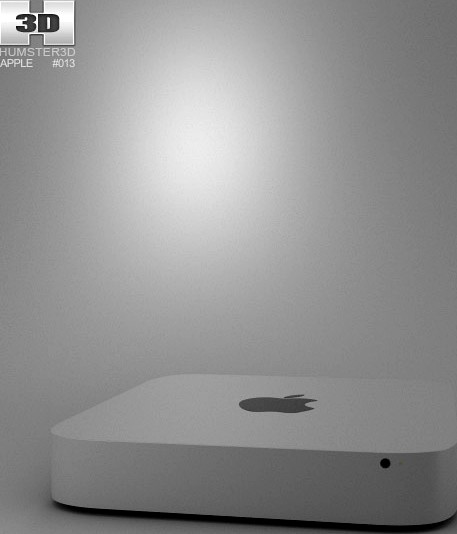 3D model of Apple Mac mini 2012