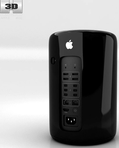 3D model of Apple Mac Pro 2013
