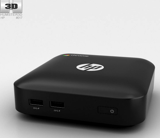 3D model of HP Chromebox Black
