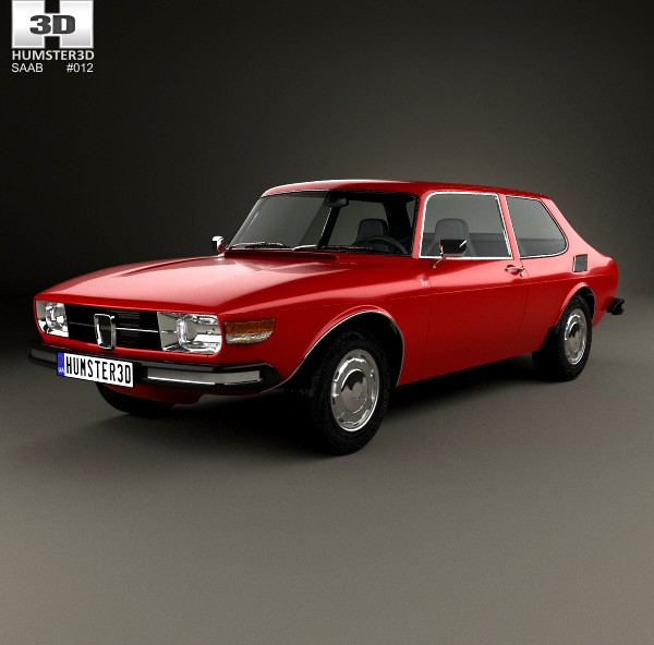 3D model of Saab 99 1972