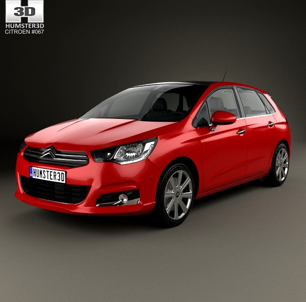 3D model of Citroen C4 2015