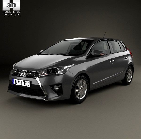 3D model of Toyota Yaris SE plus 2016