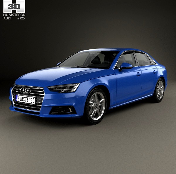 3D model of Audi A4 (B9) sedan 2016