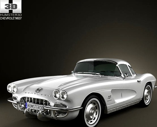 3D model of Chevrolet Corvette 1962
