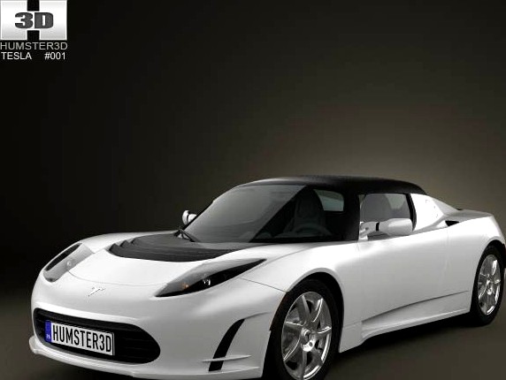 3D model of Tesla Roadster 2011