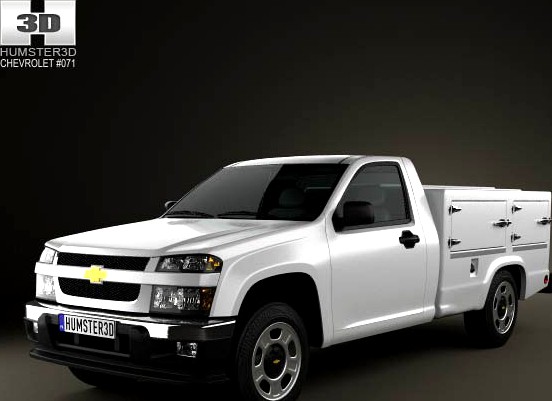 3D model of Chevrolet Colorado Hotshot II Lowboy 2011