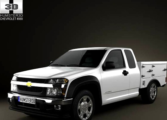 3D model of Chevrolet Colorado Hotshot I Lowboy 2011