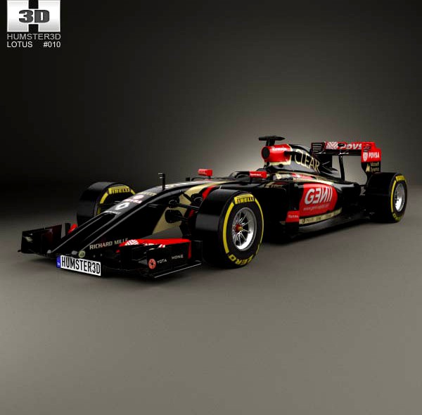 3D model of Lotus E22 2014