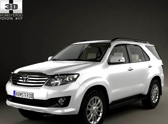 3D model of Toyota Fortuner with HQ interior 2013