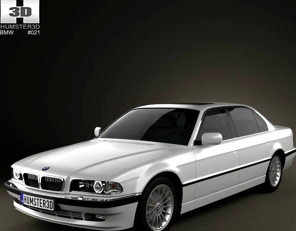 3D model of BMW 7 series long e38 1998