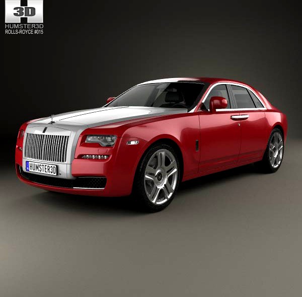 3D model of Rolls-Royce Ghost 2014