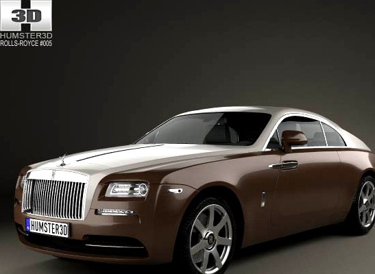 3D model of Rolls-Royce Wraith 2014