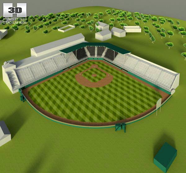 3D model of Little League Volunteer Baseball Stadium
