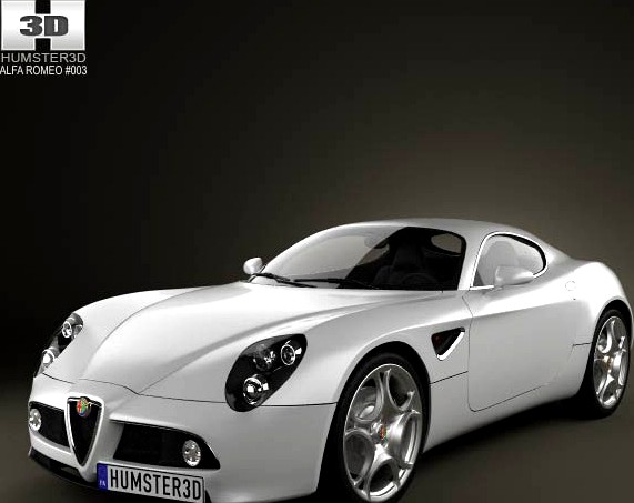 3D model of Alfa Romeo 8C Competizione 2007