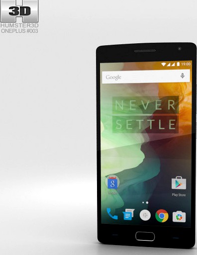 3D model of OnePlus 2 Sandstone Black