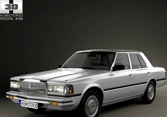 3D model of Toyota Crown (S110) Super Saloon 1982
