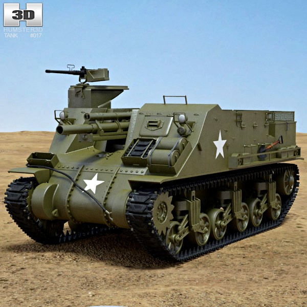 3D model of M7 Priest